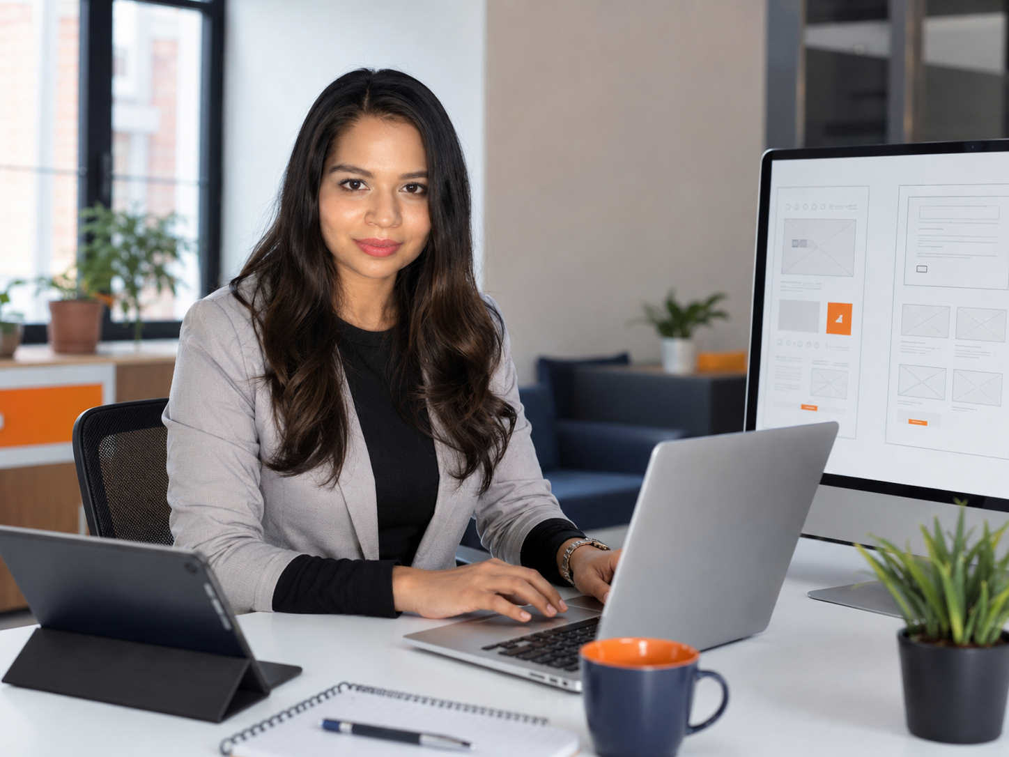 Professional workspace for website and campaign planning